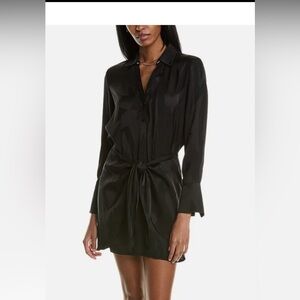 NWOT Ba&sh Tie Front Shirtdress